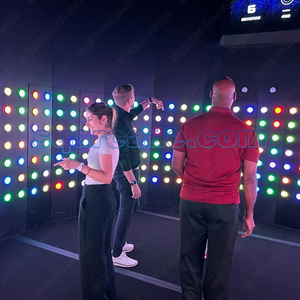 Jeux de boutons de lumière LED interactifs Indoor Metal Team Building Challenge Push Spot Amusement Park Facility - Product Image 5