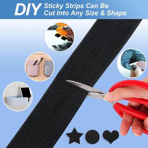 Cinta de Sujeción Autoadhesiva 100% Nailon, Ecológica, con Cierre de Gancho y Bucle, Tira Adhesiva Fuerte para Tela, Velcro Eficiente - Product Image 5