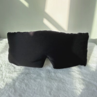 Masque de nuit 3D en soie de mûrier, forme profonde, 19MM, beige, sans boîte, MOQ 10 pièces, livraison en 7 jours