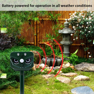 Top vente étanche facilement installer répulsif à ultrasons à énergie solaire pour protéger les rongeurs singes chiens - Product Image 6