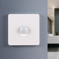 Interrupteur mural LED à détecteur de présence humaine type 86, 220V, deux fils, pour couloir, avec temporisation intelligente