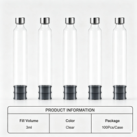 Flacon vide en verre de 3 ml pour cartouche de stylo injecteur, consommables avec bouchon, OEM ODM, marque privée, fabrication sur mesure