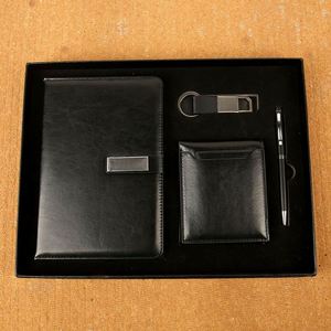 Business Style PU Leather Wallet Gift <b>Set</b> Thermal Transfer Printing for Promotional Use Schools Companies Events Annual Meetings - Product Image 2
