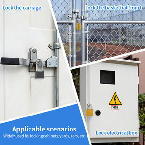 מנעול קומבינציה איכותי מסגסוגת אבץ עם 4 ספרות וקורת נעילה מעובה 7 מ\\\"מ - Product Image 3