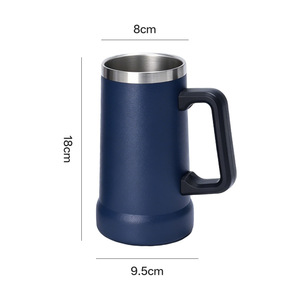 Taza de Cerveza de Acero Inoxidable con Aislamiento al Vacío <span class=keywords><strong>Ideus</strong></span>, 1000 ml, Libre de BPA, Aislamiento Térmico de 0-6 Horas, Tapa con Infusor de Té - Product Image 2