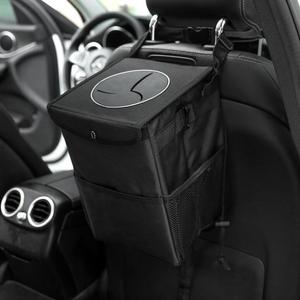 Cestino della spazzatura impermeabile pieghevole con logo personalizzato con coperchio - Product Image 2