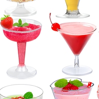 Gobelet à mousse transfrontalier en plastique PS épaissi, jetable, de qualité alimentaire, pour crème glacée, dessert, thé, café, jus 90-98mm