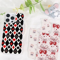 Coque de téléphone à panneau arrière magnétique remplaçable pour Iphone17/17pro/17promax/17air avec les cartes à jouer colorées dorées