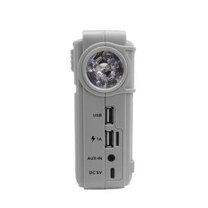 Hand-Crank Emergency Radio with LCD Display, 3000mAh Battery & SOS Flashlight - Product Image 3