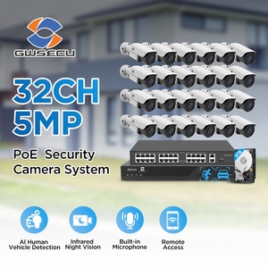 Gwsecu 24pcs 5MP POE thông minh IP an ninh máy ảnh NVR CCTV Kit OEM SMD ai con người chuyển động 32 KÊNH NVR CCTV Hệ Thống Camera 4K cho cửa hàng - Product Image 6