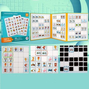 Jouets éducatifs préscolaires pour enfants de 2 à 5 ans développer la capacité de mémoire puzzle <span class=keywords><strong>magnétique</strong></span> livre jouets - Product Image 6