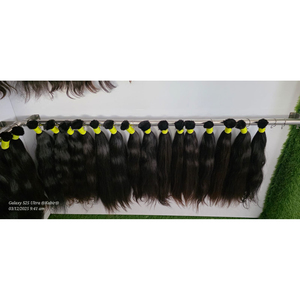 Extensions de cheveux humains vierges Remy 100% bruts, lisses comme des baguettes, ondulations naturelles, provenance Cambodge, Vietnam, Inde, lots inclus, vente en gros - Product Image 1