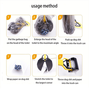 Ferramenta Ecológica para Limpeza de Fezes de Cães, Coletor de Fezes Portátil para Animais de Estimação, Scooper para Cães - Product Image 3