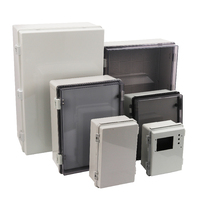 Caja de Distribución Eléctrica Impermeable IP67 de ABS/PC con Bisagras para Exteriores, Caja de Conexiones Multifactor con Bloqueo Personalizable para Cable de Alimentación
