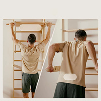 Barras de pared para adultos y niños, barra de dominadas, extensión para dips, pared de escalada y soporte para herramientas de pared para habitaciones infantiles y gimnasios.