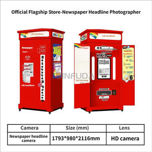 Photomaton à écran tactile incurvé de 27 pouces, style <span class=keywords><strong>journal</strong></span>, compatible avec les appareils photo reflex, <span class=keywords><strong>corps</strong></span> en métal - Product Image 2