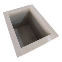 Pas cher PP réservoir électro placage baignoire placage bain pour la galvanisation Chrome nickel placage PP matériel anodisation usine utilisation