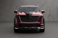 Pour Cadillac Escalade-V (MY2026) : Kit carrosserie en fibre de carbone sèche style MSY (inclut les pare-chocs, le capot et les jupes latérales).