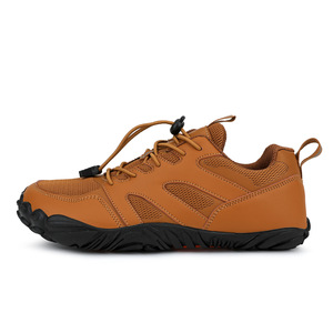 Chaussures de randonnée unisexes jaune terreux respirantes pour activités de plein air, course à pied, cyclisme, randonnée, alpinisme, camping, pêche, à talon plat et semelle épaisse - Product Image 2