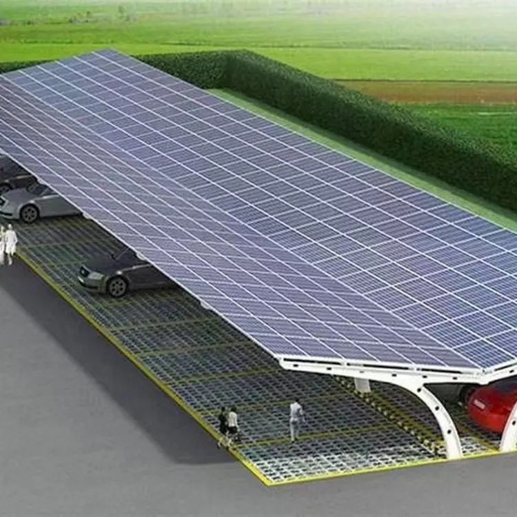 Customized Solar Panel System Excellent Water-proof Carport Solar Carport