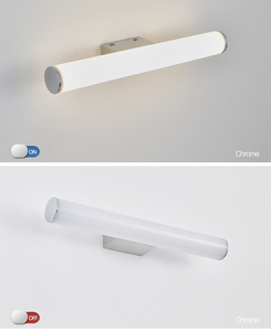 Minimalist LED Wall Lamp White Cylindrical Shade Aluminum Alloy Body Warm White Light Bathroom Vanity <b>Mirror</b> Light Wall-Mounted - Product Image 3