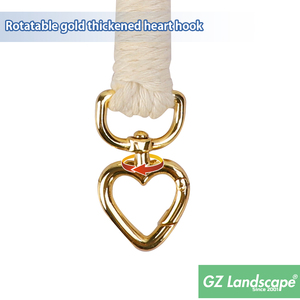 Wide Handmade Knitting Cotton Gold Heart Hook Crochet Braid Lanyard Macrame Crossbody <strong>Bag</strong> Paracord <strong>Shoulder</strong> Straps - Product Image 5