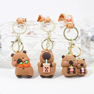 Llaveros creativos bonitos <span class=keywords><strong>de</strong></span> dibujos animados <span class=keywords><strong>de</strong></span> Capybara, llavero <span class=keywords><strong>de</strong></span> muñeca para mujer, colgante <span class=keywords><strong>de</strong></span> coche para regalos <span class=keywords><strong>de</strong></span> <span class=keywords><strong>vacaciones</strong></span>, joyería, cajas misteriosas, producto - Product Image 2