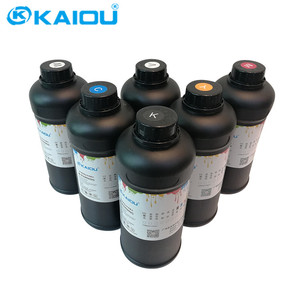 Sans substances nocives uv encre d'impression flexographique C M Y K Blanc Brillant (Vernis) uv encre dx5 - Product Image 1