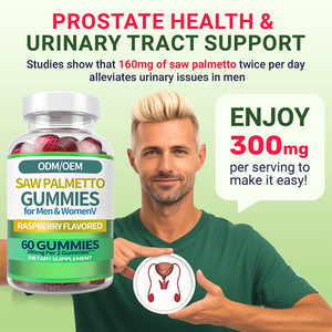 Permen Kunyah <span class=keywords><strong>Saw</strong></span> <span class=keywords><strong>Palmetto</strong></span> Suplemen Prostat Pria Suplemen Pertumbuhan Rambut Alami Wanita - Product Image 2