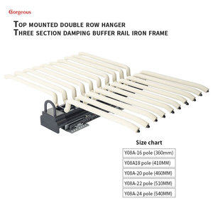 Móc treo quần áo chất lượng cao, kiểu dáng đẹp, bán buôn, có thể kéo ra, lắp đặt trong tủ quần áo - Product Image 4