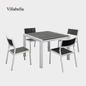 Mobiliário De Jardim Moderno De Luxo Conjunto De Mesa De Jantar Mobiliário De Restaurante Comercial Mesa Ao Ar Livre E Conjunto De Cadeira