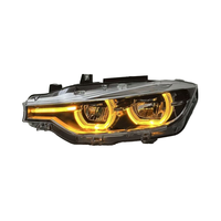 Feux avant SJC 3 couleurs ambre jaune blanc pour BMW Série 3 F30 F35 F80 2013-2018, phares LED Plug and Play, feux avant automatiques