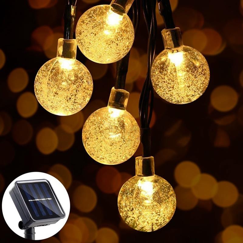 30 Led Ball  Ring Light Solar Lamp Power Led String Fairy Lights Solar Garlands Garden Christmas Decor For Outdoor