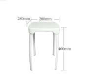 Chaise pliante moderne en cuir PU blanc multifonctionnelle |   Conception pliable rapide pour les repas en plein air au jardin et à domicile