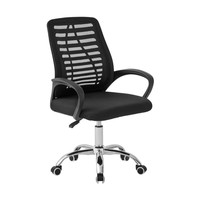 Chaise de conférence confortable pour longues sessions, chaise de bureau pour employés, chaise de maison en maille avec dossier