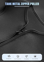 Divestar Baju Selam Anti Air dan Bernapas 3mm Neoprene, Rompi Jaket Resleting Depan untuk Berselancar dan Berenang, Pria dan Wanita