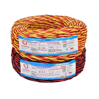 Fil torsadé en cuivre pur, résistant aux étincelles, NH-RVS, 2 conducteurs, 1 mm², 1,5 mm², 2,5 mm², fil ignifuge