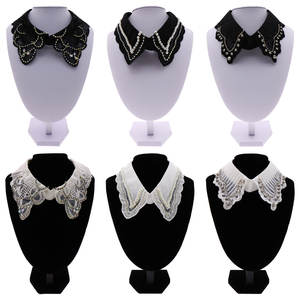 Moda cuello diseño suéter decoración hecho a mano desmontable mujeres cuello falso - Product Image 5