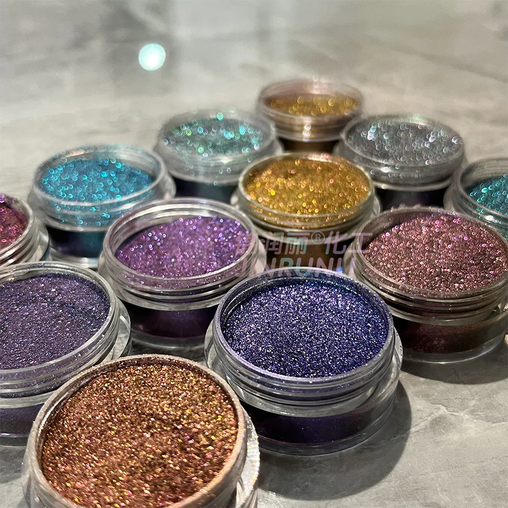 Jinrunli Buy cosmetic grade hyper color shift chameleon metallic effect pearl duochrome pigment