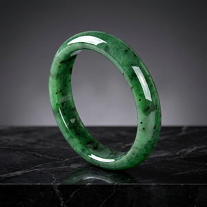 Bracelet en jade vert naturel, bijoux de poignet en pierre polie, cadeau Feng Shui pour femmes - Product Image 4