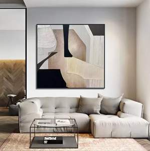 Peinture à l'huile géométrique abstraite moderne Art Factory sur toile, art mural <span class=keywords><strong>contemporain</strong></span>, décoration murale pour hôtel et maison, peinte à la main - Product Image 5