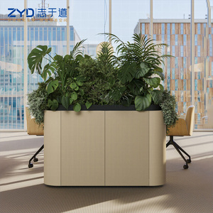 Jardinière rectangulaire minimaliste en acier, pot de fleurs long pour extérieur, bordure de jardin, solution paysagère contemporaine, pot durable - Product Image 1