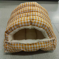 Maison pour chat en peluche courte et chaude, imperméable, pour intérieur et extérieur, vente en gros du fabricant