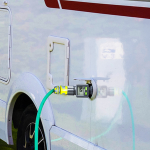 Đồng hồ đo lưu lượng nước với bảng điều khiển xoay 180 độ, đầu vào và đầu ra bằng đồng, đo mức tiêu thụ gallon/Lít và tốc độ dòng chảy - Product Image 4