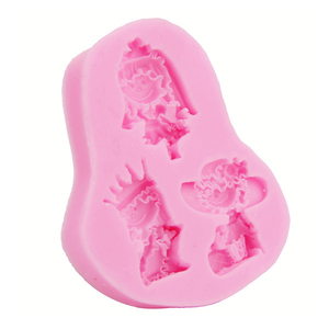 Moule en silicone 3D pour décoration de gâteaux et fondants, forme irrégulière, style princesse, classique, populaire, décontracté et tendance, pour filles, DIY - Product Image 4