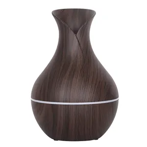 New Creative Wood Grain Mini Humidifier Aromatherapy Machine 6w Foggy Office Desktop Car Can Add Essential Oil 200m Humidifier