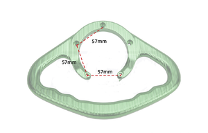 Poignées de guidon de réservoir de carburant en alliage d'aluminium pour <span class=keywords><strong>MT07</strong></span> MT09, accessoires de <span class=keywords><strong>moto</strong></span>, pièces modifiées - Product Image 3