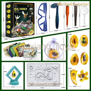 Approvisionnement <span class=keywords><strong>d</strong></span>'usine unisexe éducatif insecte ambre archéologie ensemble jouet amusant et STEM apprentissage en plastique emballé dans une <span class=keywords><strong>boîte</strong></span> pour les enfants - Product Image 5
