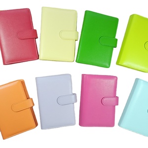 Portefeuille en cuir pu personnalisé a5 a6 a7, portefeuille de banque, planificateur de billets, enveloppes macaron - Product Image 1