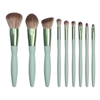 Best-seller transfrontalier : Ensemble de 9 pinceaux de maquillage sexy en fibre synthétique, forme sablier, ultra-doux, pinceaux de base de qualité supérieure